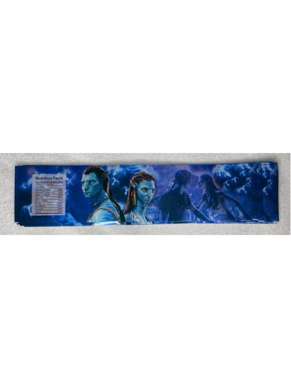 Blue Avatar Water Bottle Clings Party Supplies Birthday